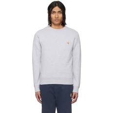 Logo Detalj Crew-Neck Sweatshirt - Grå