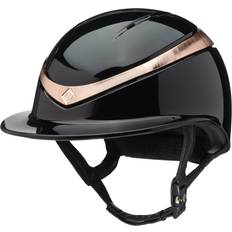 Charles Owen Riding Helmets Charles Owen Halo Luxe Helmet Black/Rose Gold Gloss 3/4