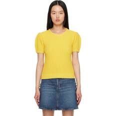 Yellow Rib Sweater 70R Glowing Yellow