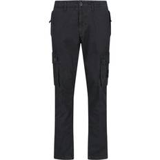 Stone Island Cargo Trousers Stone Island Badge Cotton Cargo Trousers - Black