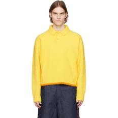 Gul - Polyamid Polotrøjer Jacquemus Yellow Le Raphia 'Le Polo Neve' Polo 250 YELLOW