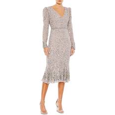 Mac Duggal Women's Fit & Flare Sequin Dress Smoke Purple Smoke Purple