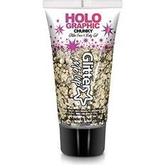 PaintGlow Glitter Me Up Holographic Face & Body Glitter Gel - Golden