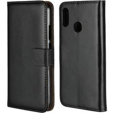 Huawei P20 Lite split læder flip etui Sort