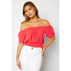 Dame - Oransje Bluser Bubbleroom Piper blouse Coral