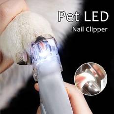 1 Stück Haustier Hund LED Lampe Nageltrimmer Hund Katze Nagelknipser Nagelpflege Heimtierbedarf