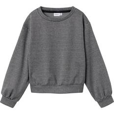 Name It Noir Hauts Name It Sweatshirt manches longues fille Nkfsacheckla - Noir