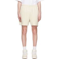 Calvin Klein White Shorts Calvin Klein Off-White Relaxed Shorts Bone White-100YAE