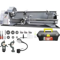 VEVOR VEVOR Metal Lathe Machine, 8.3'' x 29.5'' Precision Benchtop Power Metal Lathe, 0-2500 RPM Continuously Variable Speed, 750W Brushless Motor Metal Gears, with Tool Box for Processing Precision Parts