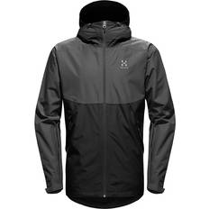 Haglöfs Herr Regnjackor & Regnkappor Haglöfs Mila Rain Jacket Men Magnetite/true Black