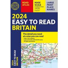 2024 Philip's Easy to Read Britain Road Atlas: A4 Paperback Philip's Road Atlases