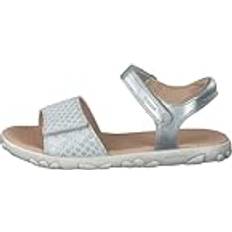 Geox Sandaler Barnskor Geox SANDAL HAITI GIRL flickor Sandaler Öppna kilsandaler, Silver