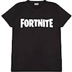 Fortnite Textlogo. Freund Fit T Shirt, Damen, S-5XL, Schwarz, Offizielle Handelsware