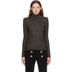 Balmain Femme Pulls Balmain Gebreide Trui - Grijs