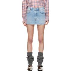 Acne Studios Skirts Acne Studios Blue Faded Denim Miniskirt 228 Light Blue FR