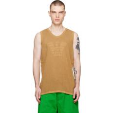 Emporio Armani M Tank Tops Emporio Armani Tan Oversized Tank Top SABBIA