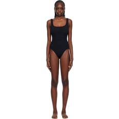 Black Square Neck Swimsuit Black UNI