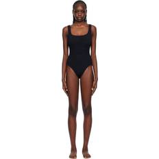 Hunza G Black Square Neck Swimsuit Black UNI