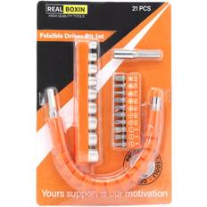 Power Tool Accessories Drillpro Drillpro 21pcs 259mm Flexible Shaft Bit Screwdriver Bit Extension Wand Hose Connection Soft Shaft
