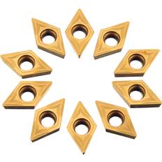 Power Tool Accessories Drillpro Drillpro 10pcs DCMT070204 Carbide Insert DCMT 0702 Cutter For for SDNCN Turning Tool Holder