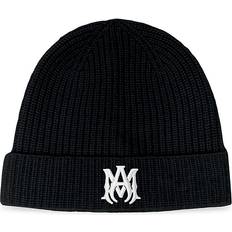 Amiri Beanies Amiri Men's MA Cashmere Beanie Black Black