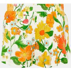 Stella McCartney Printed mid-rise shorts orange