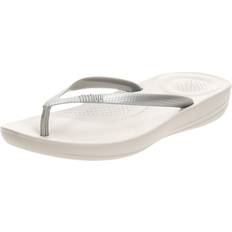 Silver Flip-Flops Fitflop Iqushion Ergonomic Damen Dusch- & Badeschuhe, Silber Silver 011 6.5 UK