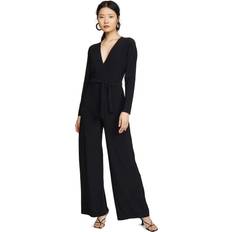 Solid Colors - Unisex Jumpsuits & Overalls Norma Kamali Women's Wrap Jumpsuit Black Black