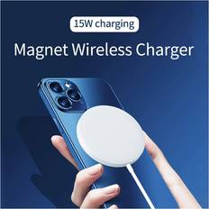 Bakeey Magnetic 15W Qi Wireless Charger Fast Wireless Charging Pad For iPhone 12 12 Mini 12 Pro Max Apple AirPods Pro Apple Watch Series For Samsung