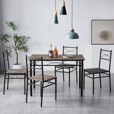 Dining Sets MCC DISTRESSED GREY Dining Set 5pcs