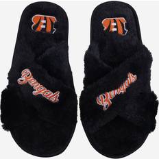 Fur Slides Foco Cincinnati Bengals Womens Script Wordmark Fur Cross Slide