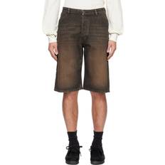 Wood Wood Shorts Wood Wood Black Robbie Denim Shorts BURNT ORANGE WASH WAIST