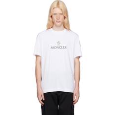 Moncler S T-shirts Moncler White Bonded T-Shirt BRILLIANT WHITE 001