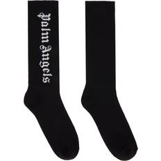 Men Socks Palm Angels Classic Logo Socks - Black/White