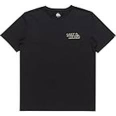 Men - Silver T-shirts Quiksilver Long Fade T-Shirt - Black