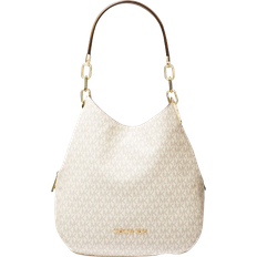 Coton Sacs à main Michael Kors Lillie Large Logo Shoulder Bag - Vanilla/Acorn