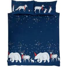 Polar Bears & Friends Navy Duvet Set Double