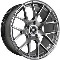 18" - 5/108 Car Rims Enkei 18x8 Enkei Raijin Hyper Silver Wheels/Rims 5x114.3 467-880-6545HS