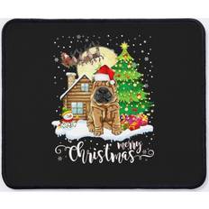 BearLad Mouse Pad Shar Pei Dog Merry Christmas Dog Lover