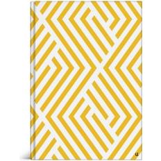 The Home Fusion Company A4 Yellow/gold A4 Or A5 Geometric Designs Yellow/Gold Or