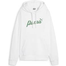 Puma Donna Maglioni Puma Felpa Con Cappuccio Logo Bianco Donna