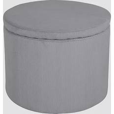 Gris Poufs Venture Design Dunken Light Grey Pouf 43cm