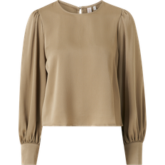 Brune - Dame Bluser Only Jovana Ruby O-Neck Top Weathered Teak