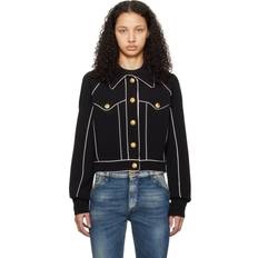 Balmain Jackets Balmain Black Piping Jacket FR