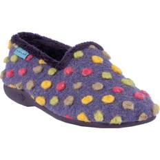 Lilla Innetøfler Lunar Helix Polka Dot Slippers Purple