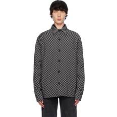 Balmain Skjortor Balmain Monogram Nylon Overshirt Skjorta -