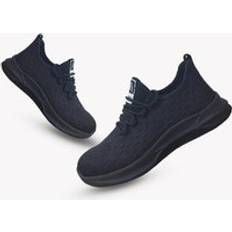 Alivio Safety Shoes Toe Cap Lightweight Comfortable Trainers Black