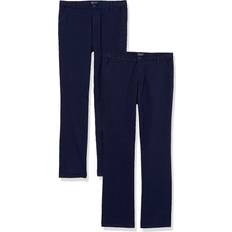 The Children's Place Girl's Uniform Stretch Skinny Chino Pants 2-pack - Tidal