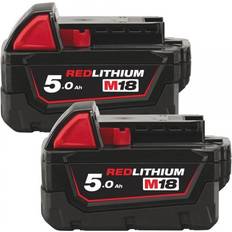 Milwaukee M18B5 18v 5.0Ah Li-ion Battery 2-pack