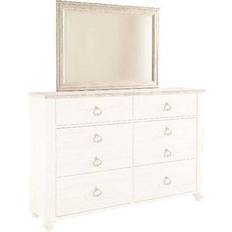 White Table Mirrors Ashley Furniture Willowton Table Mirror 42x31"